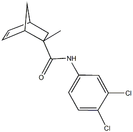 N-(3,4-dichlorophenyl)-2-methylbicyclo[2.2.1]hept-5-ene-2-carboxamide 结构式
