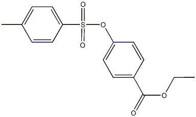 ethyl 4-{[(4-methylphenyl)sulfonyl]oxy}benzoate 结构式