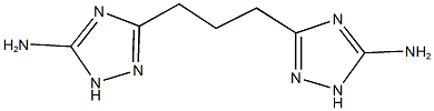 5-[3-(3-amino-1H-1,2,4-triazol-5-yl)propyl]-1H-1,2,4-triazol-3-amine 结构式