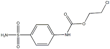 2-chloroethyl 4-(aminosulfonyl)phenylcarbamate 结构式