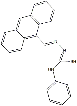 N'-(9-anthrylmethylene)-N-phenylcarbamohydrazonothioic acid 结构式