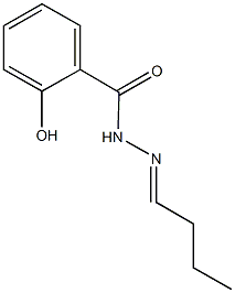 N'-butylidene-2-hydroxybenzohydrazide 结构式