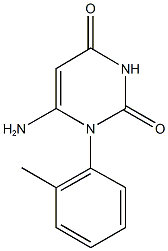 6-amino-1-(2-methylphenyl)-2,4(1H,3H)-pyrimidinedione 结构式