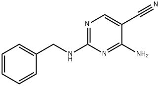 4-amino-2-(benzylamino)-5-pyrimidinecarbonitrile 结构式