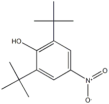 2,6-DI-TERT-BUTYL-4-NITROPHENOL 结构式