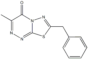7-benzyl-3-methyl-4H-[1,3,4]thiadiazolo[2,3-c][1,2,4]triazin-4-one 结构式