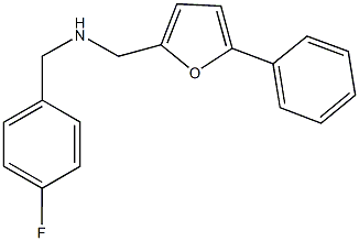 N-(4-fluorobenzyl)-N-[(5-phenyl-2-furyl)methyl]amine 结构式