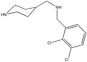 N-(2,3-dichlorobenzyl)-N-(4-piperidinylmethyl)amine 结构式