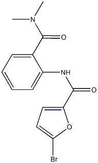 5-bromo-N-{2-[(dimethylamino)carbonyl]phenyl}-2-furamide 结构式