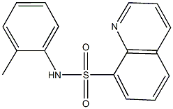 N-(2-methylphenyl)-8-quinolinesulfonamide 结构式