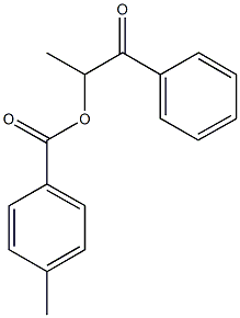 1-methyl-2-oxo-2-phenylethyl 4-methylbenzoate 结构式