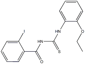 N-(2-ethoxyphenyl)-N'-(2-iodobenzoyl)thiourea 结构式