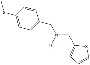 N-[4-(methylsulfanyl)benzyl]-N-(2-thienylmethyl)amine 结构式