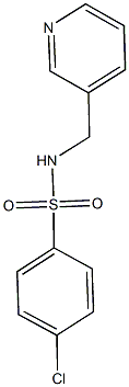 4-chloro-N-(3-pyridinylmethyl)benzenesulfonamide 结构式