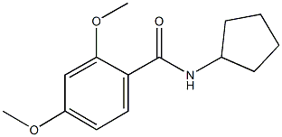 N-cyclopentyl-2,4-dimethoxybenzamide 结构式