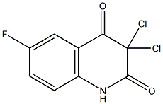 3,3-dichloro-6-fluoro-2,4(1H,3H)-quinolinedione 结构式