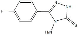 4-amino-5-(4-fluorophenyl)-2,4-dihydro-3H-1,2,4-triazole-3-thione 结构式