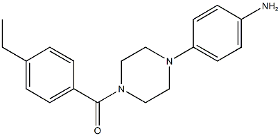 4-[4-(4-ethylbenzoyl)-1-piperazinyl]phenylamine 结构式