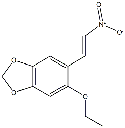 5-ethoxy-6-(2-nitrovinyl)-1,3-benzodioxole 结构式