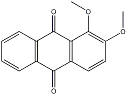 1,2-dimethoxyanthra-9,10-quinone 结构式