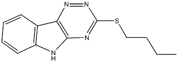 butyl 5H-[1,2,4]triazino[5,6-b]indol-3-yl sulfide 结构式