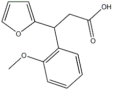 3-(2-furyl)-3-(2-methoxyphenyl)propanoic acid 结构式