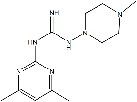 N-(4,6-dimethylpyrimidin-2-yl)-N'-(4-methylpiperazin-1-yl)guanidine 结构式