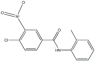 4-chloro-3-nitro-N-(2-methylphenyl)benzamide 结构式