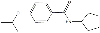 N-cyclopentyl-4-isopropoxybenzamide 结构式