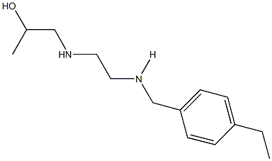 1-({2-[(4-ethylbenzyl)amino]ethyl}amino)-2-propanol 结构式