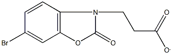 3-(6-bromo-2-oxo-1,3-benzoxazol-3(2H)-yl)propanoate 结构式