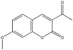 3-acetyl-7-methoxy-2H-chromen-2-one 结构式