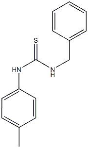 N-benzyl-N'-(4-methylphenyl)thiourea 结构式