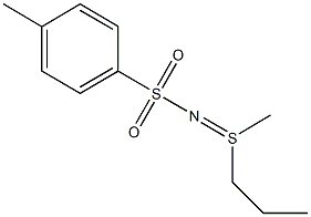 4-methyl-N-[methyl(propyl)-lambda~4~-sulfanylidene]benzenesulfonamide 结构式