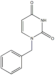 1-(phenylmethyl)pyrimidine-2,4(1H,3H)-dione 结构式