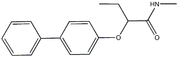 2-([1,1'-biphenyl]-4-yloxy)-N-methylbutanamide 结构式