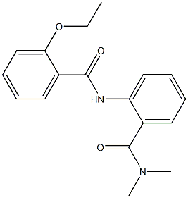 2-[(2-ethoxybenzoyl)amino]-N,N-dimethylbenzamide 结构式