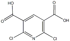 2,6-dichloro-3,5-pyridinedicarboxylic acid 结构式