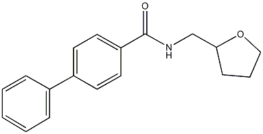 N-(tetrahydro-2-furanylmethyl)[1,1'-biphenyl]-4-carboxamide 结构式