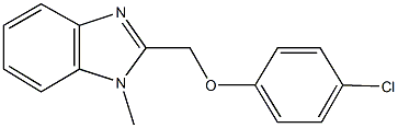 2-[(4-chlorophenoxy)methyl]-1-methyl-1H-benzimidazole 结构式