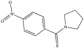 1-{4-nitrobenzothioyl}pyrrolidine 结构式