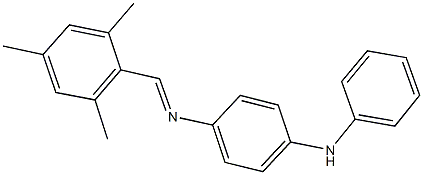 N-(4-anilinophenyl)-N-(mesitylmethylene)amine 结构式