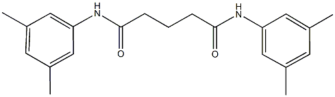 N~1~,N~5~-bis(3,5-dimethylphenyl)pentanediamide 结构式