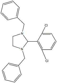 1,3-dibenzyl-2-(2,6-dichlorophenyl)imidazolidine 结构式