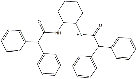 N-{2-[(diphenylacetyl)amino]cyclohexyl}-2,2-diphenylacetamide 结构式