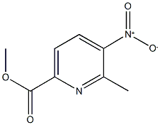 methyl 5-nitro-6-methyl-2-pyridinecarboxylate 结构式