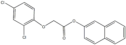 2-naphthyl (2,4-dichlorophenoxy)acetate 结构式