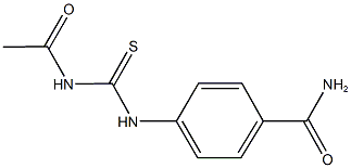 4-{[(acetylamino)carbothioyl]amino}benzamide 结构式