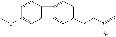 3-(4'-methoxy[1,1'-biphenyl]-4-yl)propanoic acid 结构式