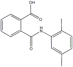 2-[(2,5-dimethylanilino)carbonyl]benzoic acid 结构式